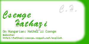 csenge hathazi business card
